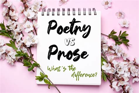 how is poetry different from prose? the unique rhythm of words